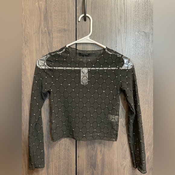 Agaci glitter dot mesh top - Picture 1 of 3